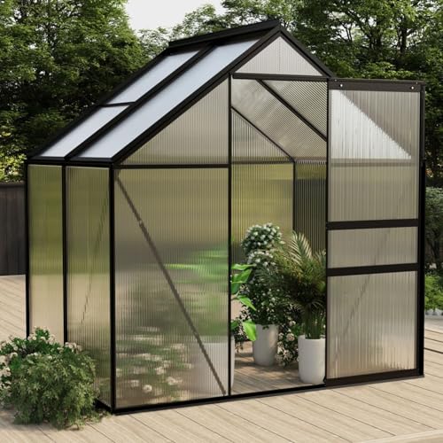 Rantry Anlehngewächshaus Anthrazit Aluminium 2,47 m² Gewächshaus Rasen und Gartenarbeit Model312057 Rantry Anlehngewächshaus Anthrazit Aluminium 2,47 m² Gewächshaus Rasen und Gartenarbeit Model312057 von Rantry