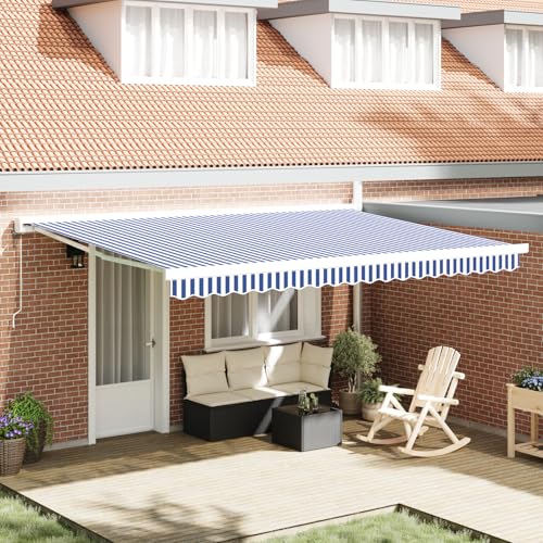 Rantry Automatische Einziehbare Markise Blau und Weiß 450x300 cm Standmarkise Model3330848 Rantry Automatische Einziehbare Markise Blau und Weiß 450x300 cm Standmarkise Model3330848 von Rantry