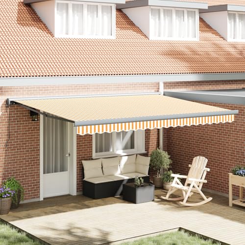 Rantry Automatische einziehbare Markise Orange und Weiß 450x300 cm Standmarkise Model3330864 Rantry Automatische einziehbare Markise Orange und Weiß 450x300 cm Standmarkise Model3330864 von Rantry