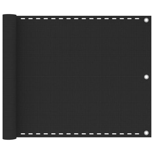 Rantry Balkon-Sichtschutz HDPE 75x500 cm Anthrazit Balkonschirm Model310838 von Rantry