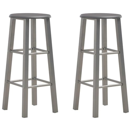 Rantry Barhocker 2 STK. Anthrazit MDF Barhocker Model284387 von Rantry