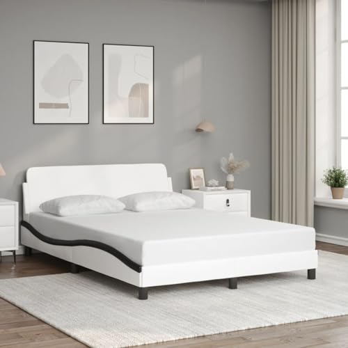 Rantry Bettgestell Dover Weiß und Schwarz 140x190 cm Kunstleder Bed Frame Model373184 Rantry Bettgestell Dover Weiß und Schwarz 140x190 cm Kunstleder Bed Frame Model373184 von Rantry