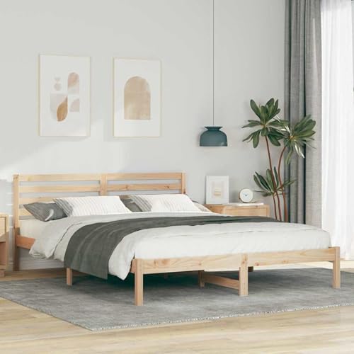 Rantry Bettgestell mit Kopfteil Verstellbar Braun 160 x 220 cm Massivkiefer Bed Frame Model872335 Rantry Bettgestell mit Kopfteil Verstellbar Braun 160 x 220 cm Massivkiefer Bed Frame Model872335 von Rantry