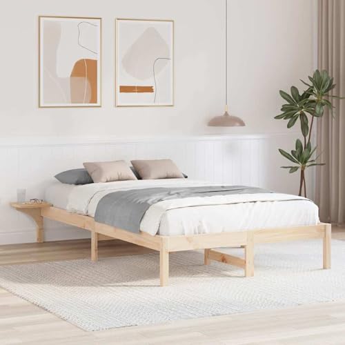 Rantry Bettgestell mit Nachttischen Braun 120 x 200 cm Braun Bed Frame Model873190 von Rantry