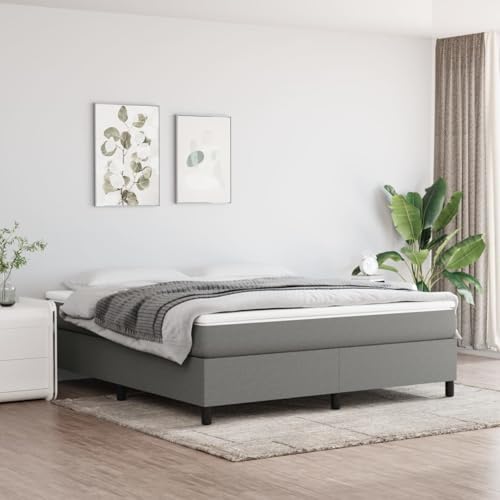 Rantry Bettgestell ohne Matratze Dunkelgrau 160x200 cm Stoff Bed Frame Model3120871 Rantry Bettgestell ohne Matratze Dunkelgrau 160x200 cm Stoff Bed Frame Model3120871 von Rantry