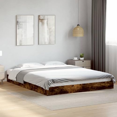 Rantry Bettgestell ohne Matratze Räuchereiche 160x200 cm Holzwerkstoff Bed Frame Model842011 Rantry Bettgestell ohne Matratze Räuchereiche 160x200 cm Holzwerkstoff Bed Frame Model842011 von Rantry
