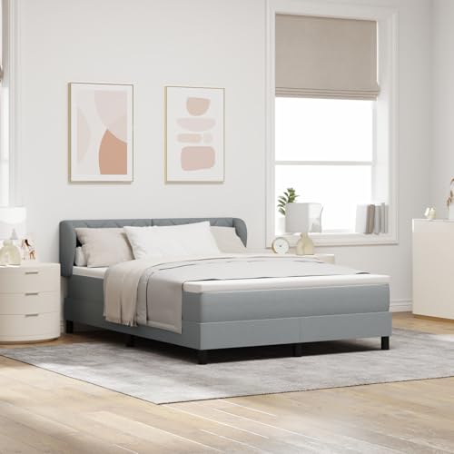 Rantry Boxspringbett mit Matratze Hellgrau 140x200 cm Stoff Schlafzimmerbett Rantry Boxspringbett mit Matratze Hellgrau 140x200 cm Stoff Schlafzimmerbett von Rantry