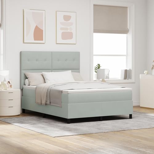 Rantry Boxspringbett mit Matratze Hellgrau 160x200 cm Samt Schlafzimmerbett Model3339842 Rantry Boxspringbett mit Matratze Hellgrau 160x200 cm Samt Schlafzimmerbett Model3339842 von Rantry