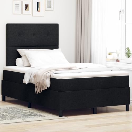 Rantry Boxspringbett mit Matratze Schwarz Kleines Doppelbett Stoff Schlafzimmerbett Model3339373 Rantry Boxspringbett mit Matratze Schwarz Kleines Doppelbett Stoff Schlafzimmerbett Model3339373 von Rantry