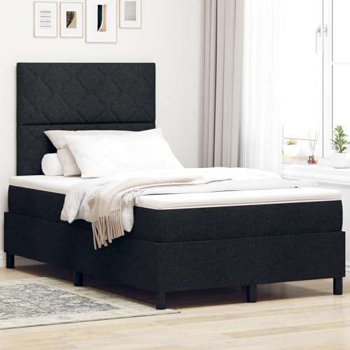 Rantry Boxspringbett mit Matratze Schwarz Kleines Doppelbett Stoff Schlafzimmerbett Model3339450 Rantry Boxspringbett mit Matratze Schwarz Kleines Doppelbett Stoff Schlafzimmerbett Model3339450 von Rantry