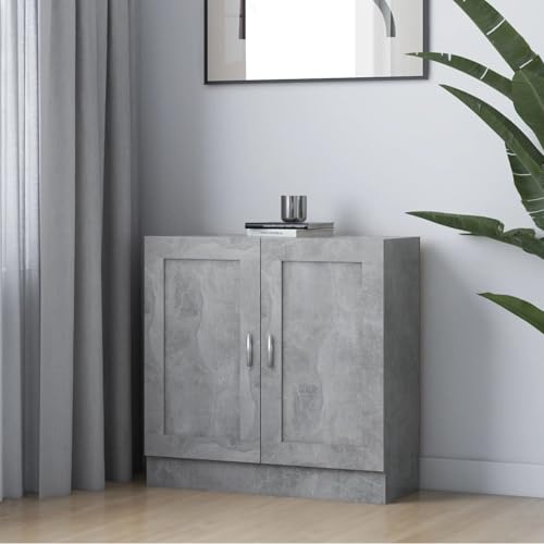 Rantry Bücherschrank Betongrau 82,5x30,5x80 cm Holzwerkstoff Bücherschrank Model802709 von Rantry