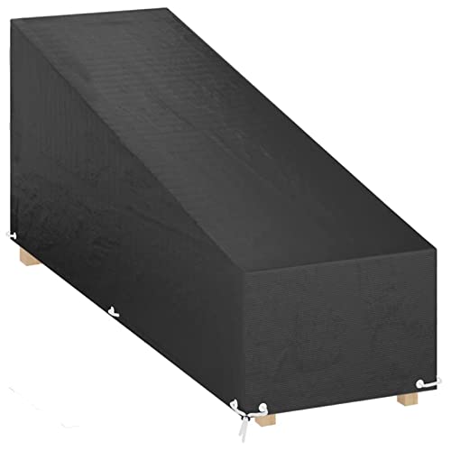 Rantry Casa Abdeckung für Liegestuhl, 12 Ösen, 200 x 65 x 35/60 cm, aus Polyethylen, Sonnenliegen, Liegestühle für den Außenbereich, Pool-Dekor von Rantry