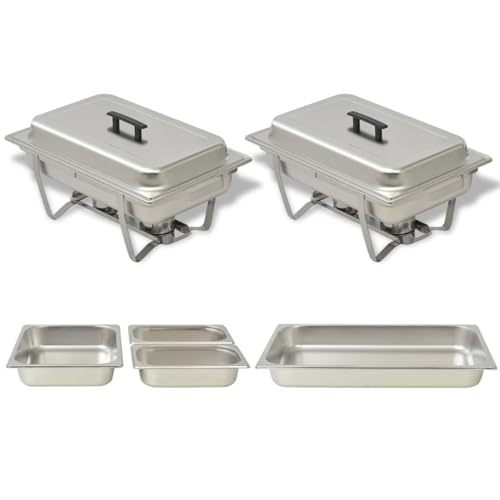 Rantry Chafing Dish Set 2-TLG. Edelstahl heißer Topf Model50528 von Rantry