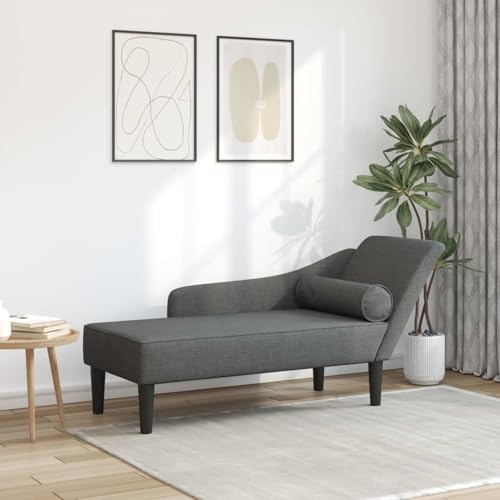 Rantry Chaiselongue mit Kissen Dunkelgrau Stoff Loungesessel Model4007597 Rantry Chaiselongue mit Kissen Dunkelgrau Stoff Loungesessel Model4007597 von Rantry