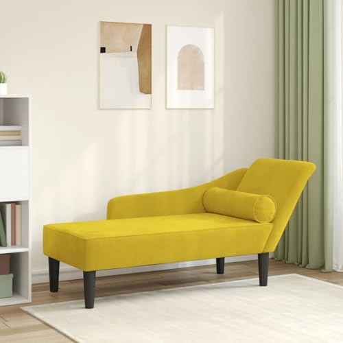 Rantry Chaiselongue mit Kissen Gelb Samt Loungesessel Model4007594 Rantry Chaiselongue mit Kissen Gelb Samt Loungesessel Model4007594 von Rantry