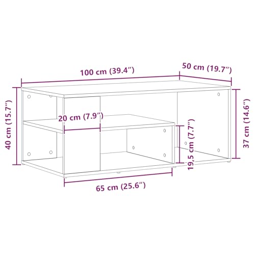 Rantry Couchtisch Schwarz Eiche 100x50x40 cm Holzwerkstoff Beistelltisch Couch Model862629 Rantry Couchtisch Schwarz Eiche 100x50x40 cm Holzwerkstoff Beistelltisch Couch Model862629 von Rantry