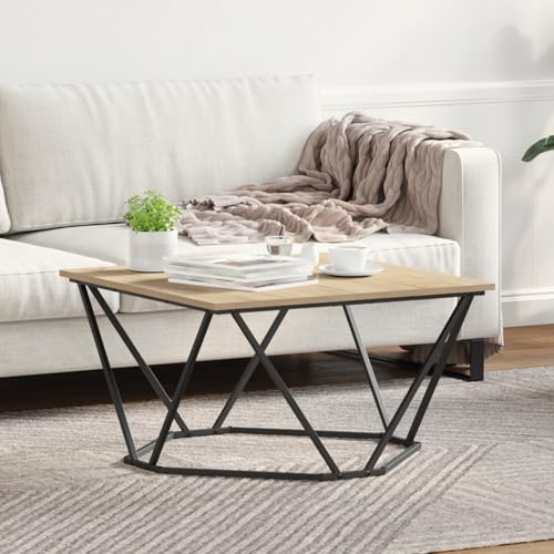 Rantry Couchtisch Sonoma Eiche Spanplatte und Metall Mittel Quadratisch Beistelltisch Model868274 Rantry Couchtisch Sonoma Eiche Spanplatte und Metall Mittel Quadratisch Beistelltisch Model868274 von Rantry