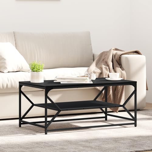 Rantry Couchtisch mit Regal Schwarze Eiche 90x50x40 cm technisch bearbeitetes Holz Beistelltisch Model868231 Rantry Couchtisch mit Regal Schwarze Eiche 90x50x40 cm technisch bearbeitetes Holz Beistelltisch Model868231 von Rantry
