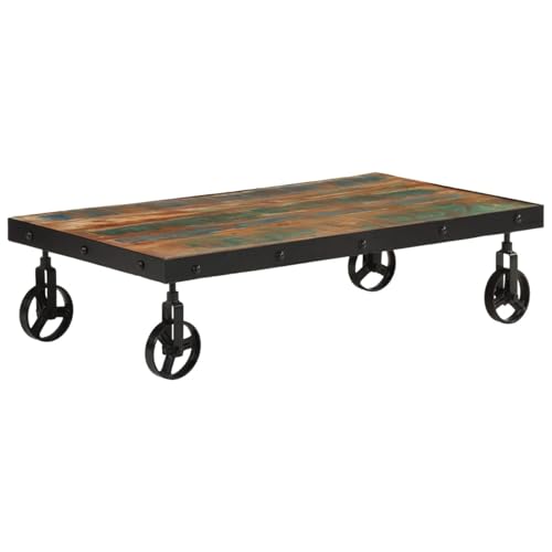 Rantry Couchtisch mit Rollen Altholz Massiv 100x55x26 cm Beistelltisch Model371684 Rantry Couchtisch mit Rollen Altholz Massiv 100x55x26 cm Beistelltisch Model371684 von Rantry