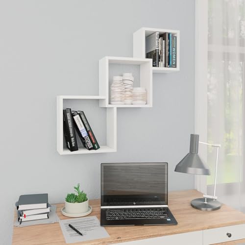 Rantry Cube Wandregale Weiß 68x15x68 cm Holzwerkstoff Leiste Model800270 Rantry Cube Wandregale Weiß 68x15x68 cm Holzwerkstoff Leiste Model800270 von Rantry