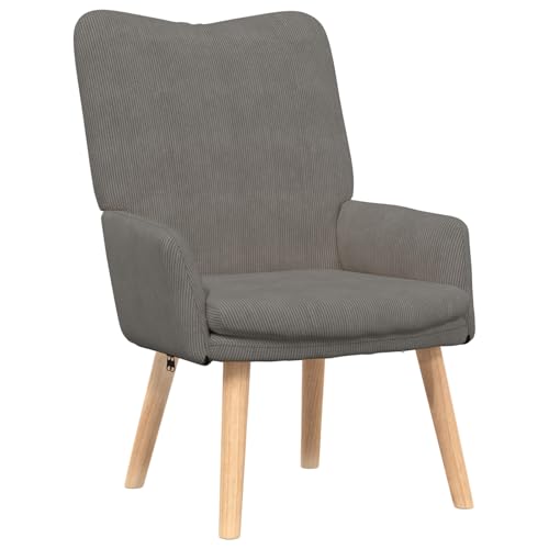 Rantry Entspannungssessel Hellgrau Corduroy Stoff Loungesessel Model42001795 von Rantry