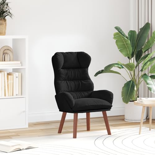Rantry Entspannungssessel Schwarz Samt Loungesessel Model42001893 von Rantry