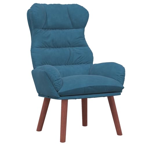 Rantry Entspannungsstuhl Blauer Samt Loungesessel Model42001886 von Rantry