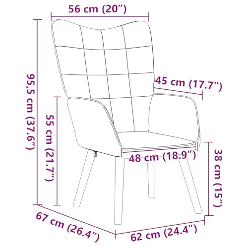 Rantry Entspannungsstuhl Dunkelgrau Curly Wollähnliches Gewebe Loungesessel Model42001780 von Rantry
