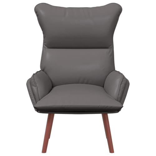 Rantry Entspannungsstuhl Graues Kunstleder Loungesessel Model42001859 von Rantry