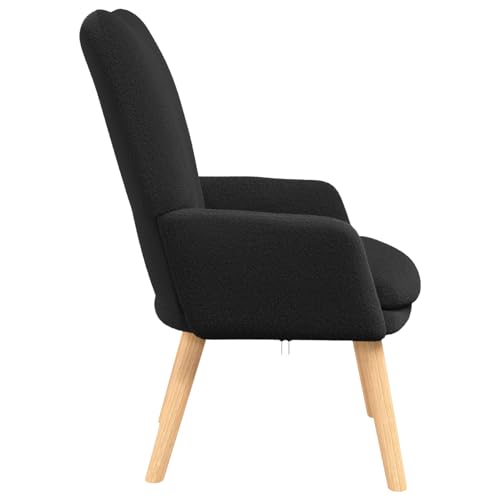 Rantry Entspannungsstuhl Schwarz Curly Wolken ähnlicher Stoff Loungesessel Model42001793 von Rantry