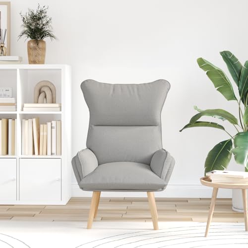 Rantry Entspannungsstuhl Wolken-Grau Stoff Loungesessel Model42001873 von Rantry