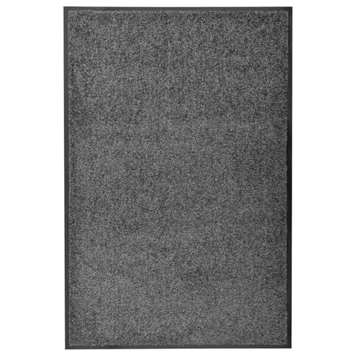 Rantry Fu?Matte Waschbar Anthrazit 60x90 cm Eingangstürmatte Model323416 von Rantry
