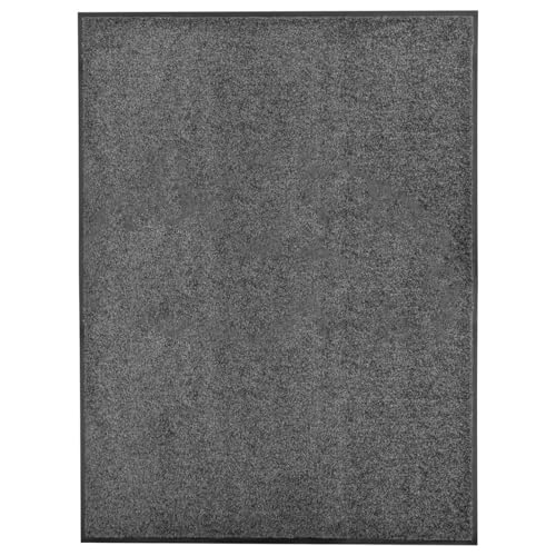Rantry Fu?Matte Waschbar Anthrazit 90x120 cm Eingangstürmatte Model323418 von Rantry