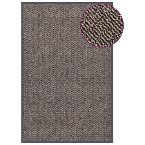 Rantry Fu?Matte getuftet 120x180 cm Dunkelbraun Eingangstürmatte Model326942 von Rantry