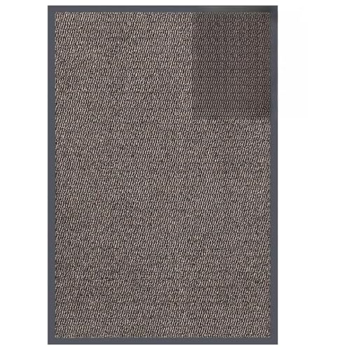 Rantry Fu?Matte getuftet 80x120 cm Dunkelbraun Eingangstürmatte Model326940 von Rantry