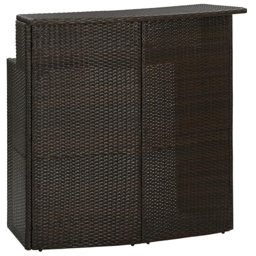 Rantry Garten-Bartisch Braun 120x55x110 cm Poly Rattan Stehtisch Model313467 Rantry Garten-Bartisch Braun 120x55x110 cm Poly Rattan Stehtisch Model313467 von Rantry