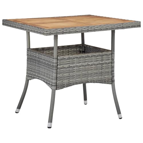 Rantry Garten-Esstisch Grau Poly Rattan und Massivholz Akazie Garten-Esstisch Rasen und Gartenarbeit Model46172 Rantry Garten-Esstisch Grau Poly Rattan und Massivholz Akazie Garten-Esstisch Rasen und Gartenarbeit Model46172 von Rantry