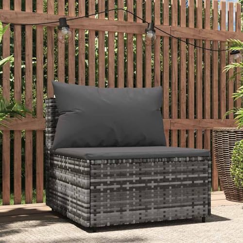 Rantry Garten-Mittelsofa mit Kissen Grau Poly Rattan Sofa Im Freien Model319769 Rantry Garten-Mittelsofa mit Kissen Grau Poly Rattan Sofa Im Freien Model319769 von Rantry
