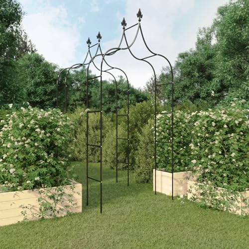 Rantry Gartenbögen 2 STK. Schwarz 120x38x260 cm Stahl Gartenbogen Model319349 Rantry Gartenbögen 2 STK. Schwarz 120x38x260 cm Stahl Gartenbogen Model319349 von Rantry