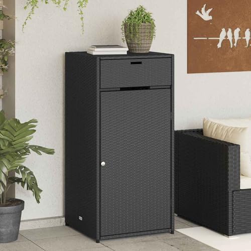 Rantry Gartenschrank Schwarz 55x55x111 cm Poly Rattan Schließfächer Model365559 Rantry Gartenschrank Schwarz 55x55x111 cm Poly Rattan Schließfächer Model365559 von Rantry