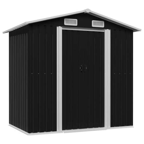 Rantry Gartenschuppen Anthrazit Stahl 204 x 132 x 186 cm Gartenhaus Rasen und Gartenarbeit Model47028 Rantry Gartenschuppen Anthrazit Stahl 204 x 132 x 186 cm Gartenhaus Rasen und Gartenarbeit Model47028 von Rantry