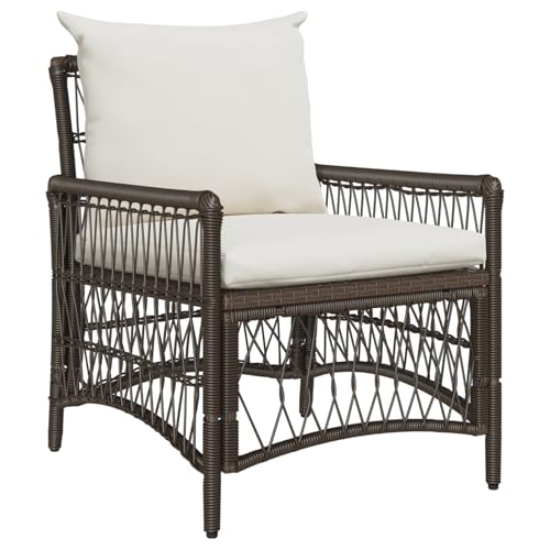 Rantry Gartenstuhl mit Kissen Braun 60x70x78 cm Poly Rattan Rantry Gartenstuhl mit Kissen Braun 60x70x78 cm Poly Rattan von Rantry
