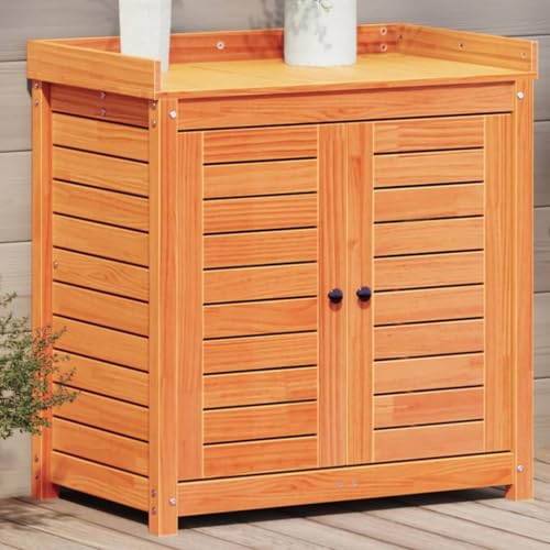 Rantry Gartentisch Blumentisch Gärtnertisch Holzpflanztisch Pflanzentisch Gartenarbeitstisch für Terrasse Garten 82,5x50x86,5 cm Massivholz Kiefer Wachsbraun Wachsbeschichtet Rantry Gartentisch Blumentisch Gärtnertisch Holzpflanztisch Pflanzentisch Gartenarbeitstisch für Terrasse Garten 82,5x50x86,5 cm Massivholz Kiefer Wachsbraun Wachsbeschichtet von Rantry