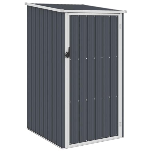 Rantry Gerätehaus Anthrazit 87x98x159 cm Verzinkter Stahl Geräteschrank Outdoor Model46291 von Rantry
