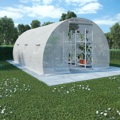 Rantry Gewächshaus 13,5m² 450x300x200 cm Gewächshaus Rasen und Gartenarbeit Model45750 von Rantry