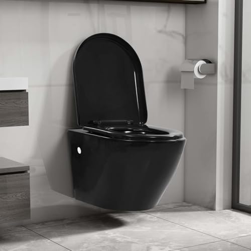 Rantry H?nge-Toilette mit Unterputzspülkasten Keramik Schwarz Toilette Model3054478 Rantry H?nge-Toilette mit Unterputzspülkasten Keramik Schwarz Toilette Model3054478 von Rantry