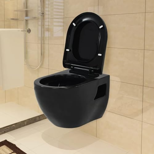 Rantry H?nge-Toilette mit Unterputzspülkasten Keramik Schwarz Toilette Model3054479 Rantry H?nge-Toilette mit Unterputzspülkasten Keramik Schwarz Toilette Model3054479 von Rantry