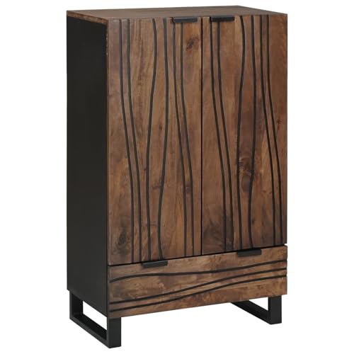 Rantry Highboard 60x33.5x100 cm Massivholz Mango Bettkopfplatte Model4018038 von Rantry
