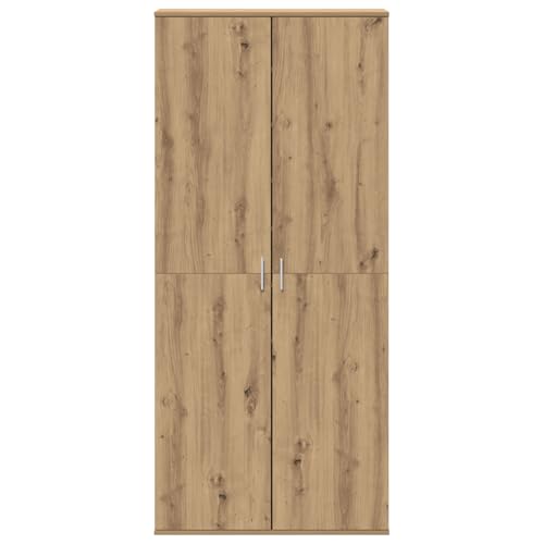 Rantry Highboard Kunsthandwerk-Eiche 80x39x178 cm Holzwerkstoff Schrank Model3365571 von Rantry