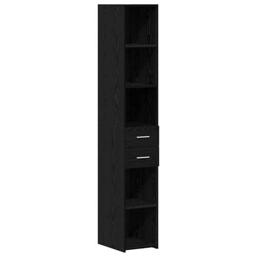 Rantry Highboard Schwarz Eiche 30x42,5x185 cm Holzwerkstoff Schrank Model868741 Rantry Highboard Schwarz Eiche 30x42,5x185 cm Holzwerkstoff Schrank Model868741 von Rantry